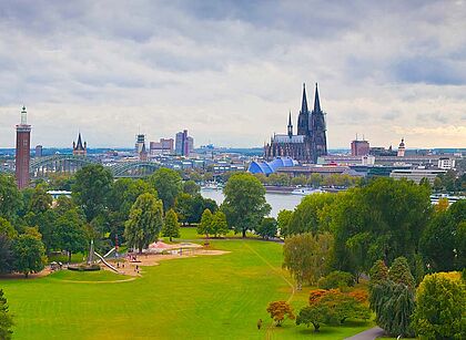 Köln am Rheine von oben
