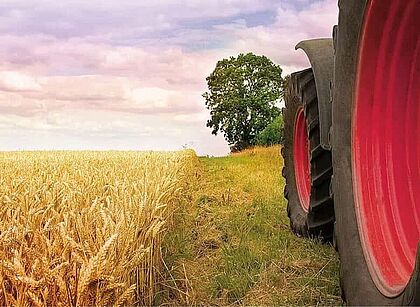 Vogelsang Teaser-Grafik: Traktor auf dem Feld