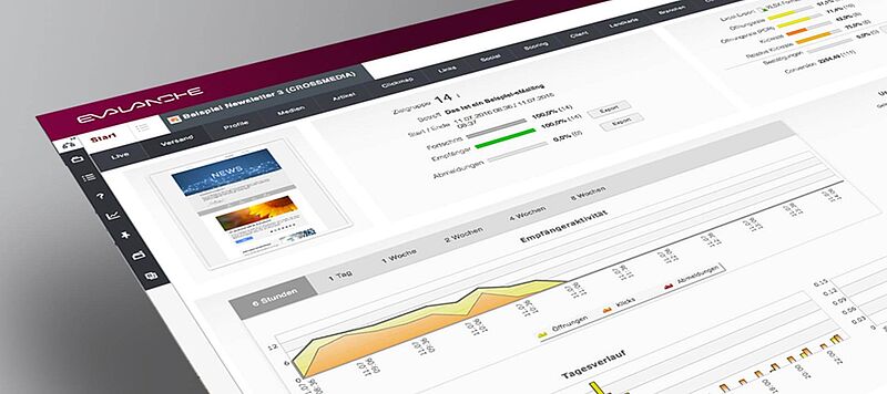 Evalanche Marketing Automation Desktop Beispiel
